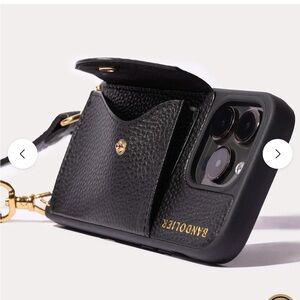 Bandolier Black iPhone Case with Gold Accents for iPhone 13 Pro